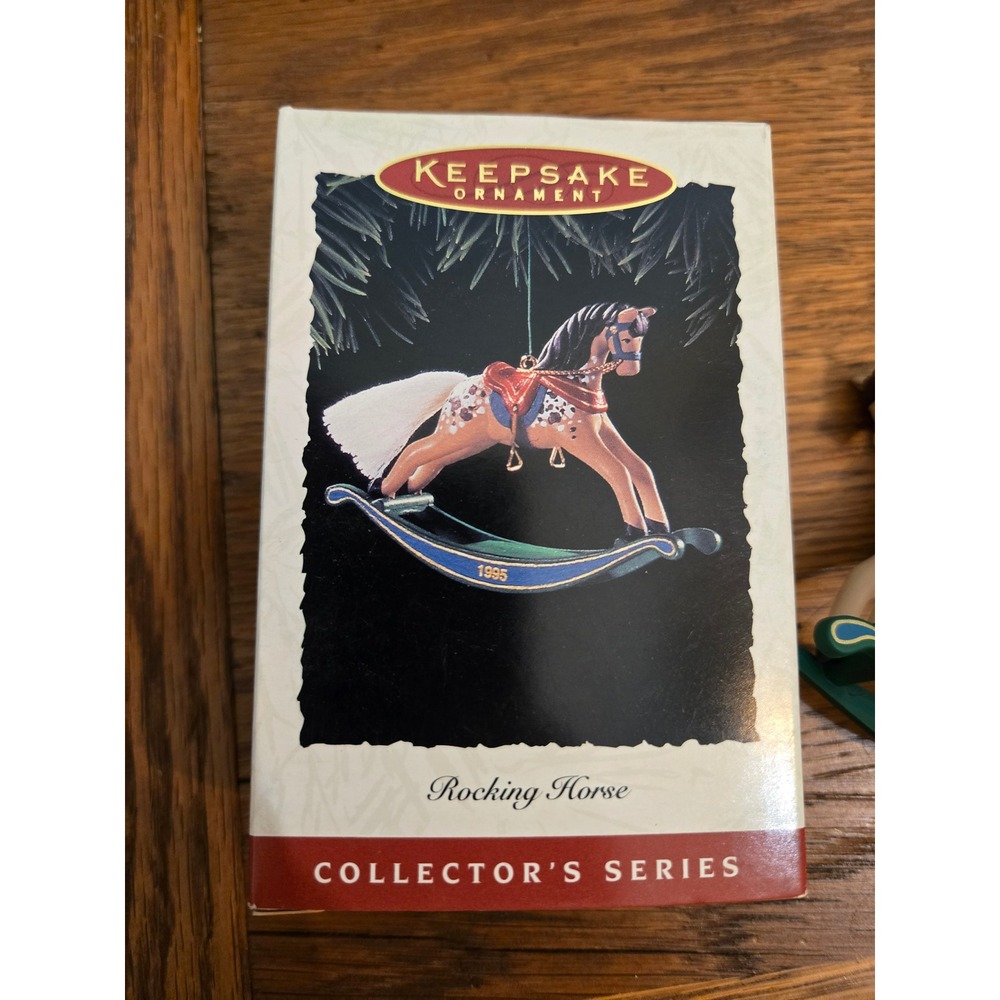 Hallmark Keepsake Ornament Rocking Horse Collector's Series 1995 New in Box